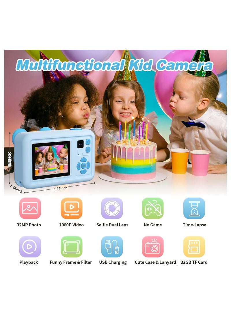 general Kids Camera, Toddler Camera with Dual HD Front and Rear Cameras, 1080P HD Video Recording and Special Effects - Image 3