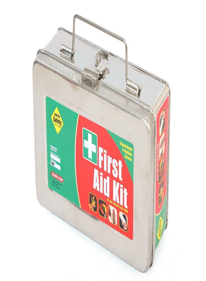 Jayco First Aid Kit with all items inside/Emergency Medical Kit/First Aid Box for Home Office Factory Industry - Class A Kit in a Stainless Steel Box - Image 1