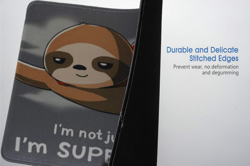 Tina Art Cute Flash Sloth Mouse Pad for Work 12x10 Inches Office Gaming Anime Lazy me Mousepad - Image 4