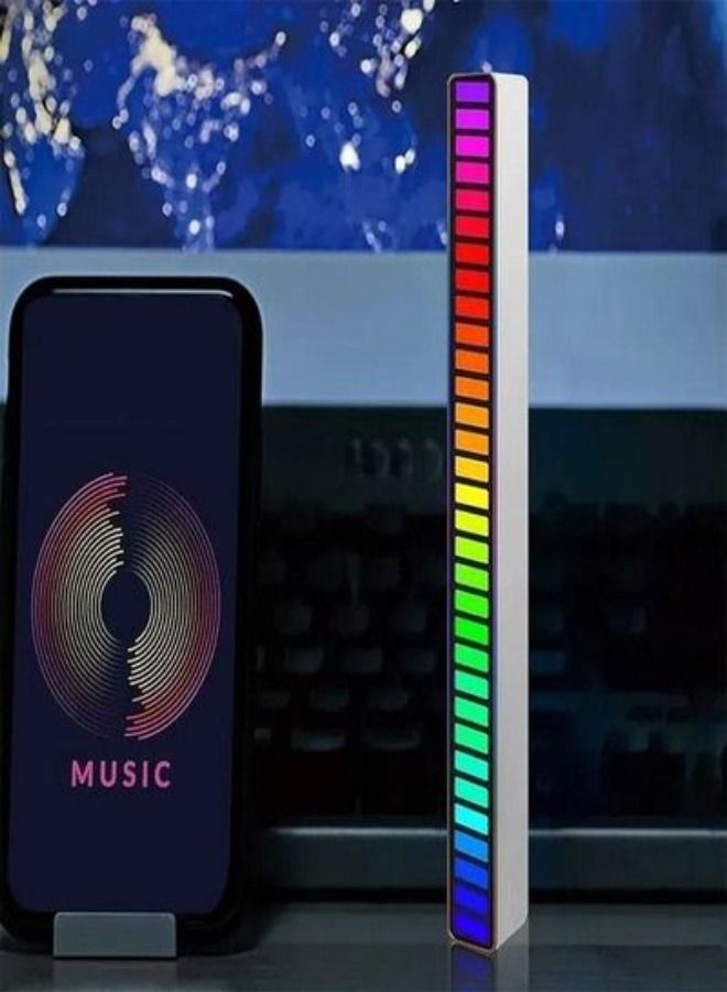 LED Sound Control Pickup Rhythm Light Multicolour - Image 2
