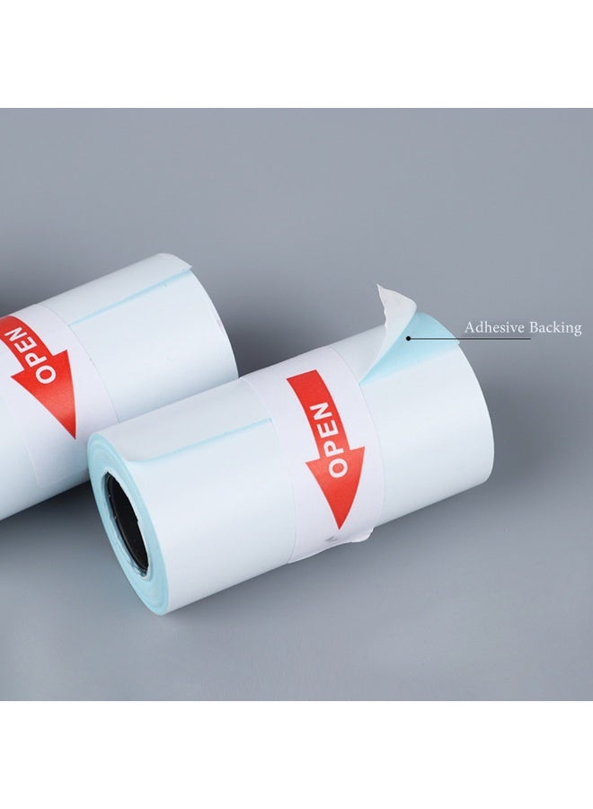 3 بكرات دراسة الأطفال الإجابة الخاطئة لفة ورقة حرارية مكتب مدرسة ذاتية اللاصق مقاومة للماء ورقة المختبر مقاومة للزيت ورقة إيصال 57 مم - Image 4