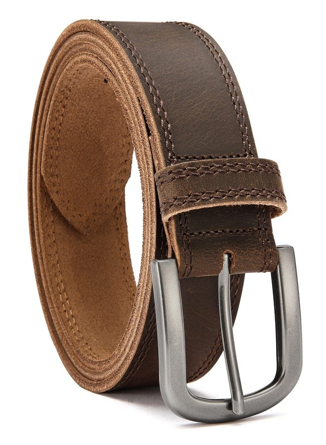 CHAOREN Leather Belts for Men, Mens Belts Casual，Everyday Full Grain Leather Belts for Jeans - Image 1