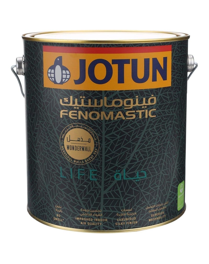 Jotun Fenomastic Wonderwall Life 4L White – Premium Interior Paint, Luxurious Silk Finish, Odour-Free & Washable
