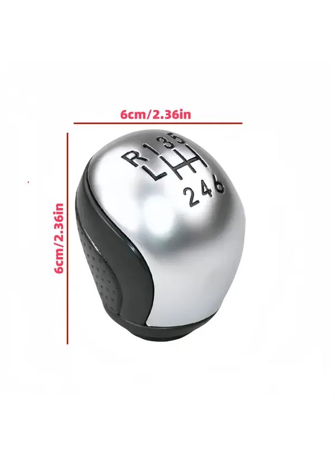 Manual 5 Speed Car Gear Shift Knob Lever With ABS Leather Like Grip Direct Fit For Citroen C5 Sedan 2001 To 2008 Peugeot 407 RCZ Compatible With 5 Speed Manual Transmissions - Image 2