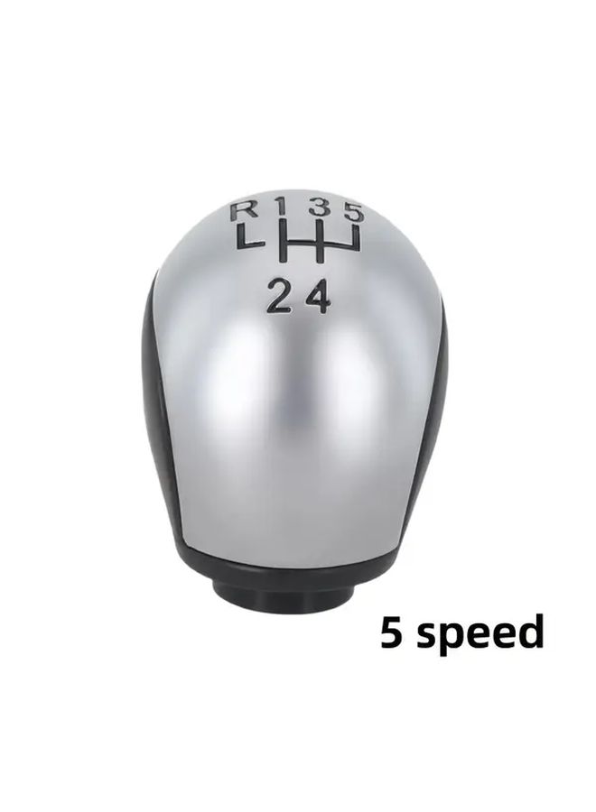 Manual 5 Speed Car Gear Shift Knob Lever With ABS Leather Like Grip Direct Fit For Citroen C5 Sedan 2001 To 2008 Peugeot 407 RCZ Compatible With 5 Speed Manual Transmissions - Image 5