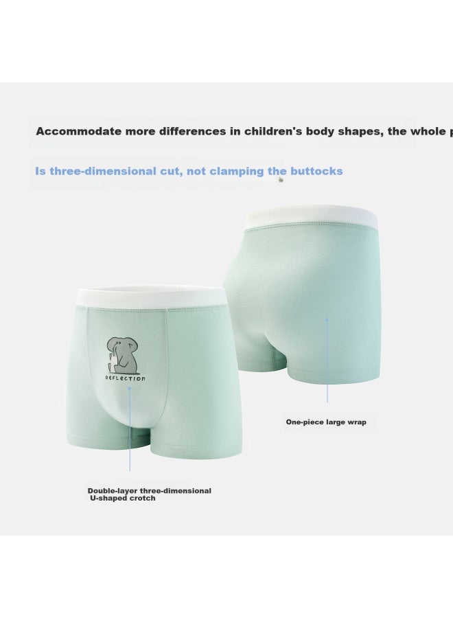 Beibi Bei Bi Boys' Underwear Class A Pure Cotton Baby Infant Boys Kids Four-corner Flat Angle Children's Shorts For Big Boys And Teens Without Pp Clip - Image 3