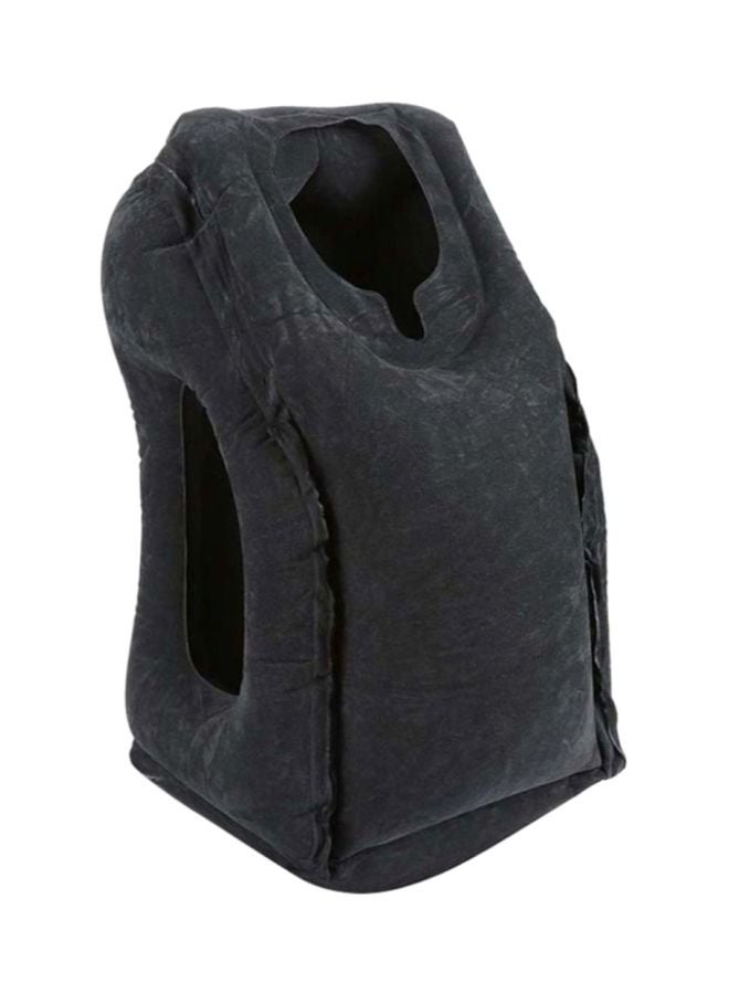 Aknur Multifunctional Inflatable Travel Pillow PVC Black 55x35cm - Image 1