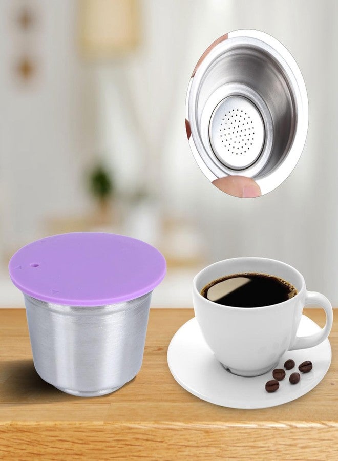 Chazcool Refillable Coffee Capsule Cup, Stainless Steel Reusable Coffee Pods with Silicone Lid Fit for Dolce Gusto Coffee Maker - Image 4