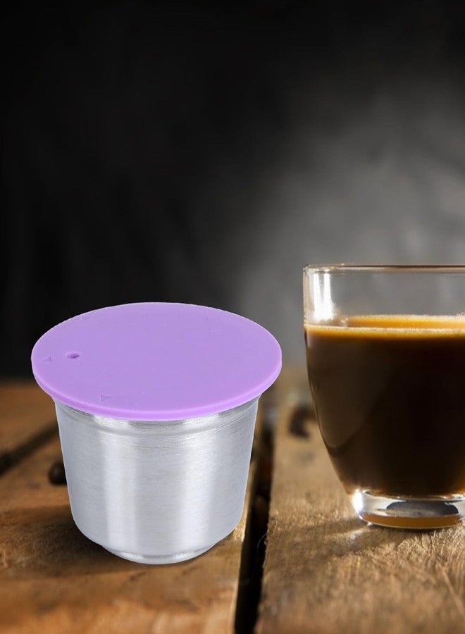 Chazcool Refillable Coffee Capsule Cup, Stainless Steel Reusable Coffee Pods with Silicone Lid Fit for Dolce Gusto Coffee Maker - Image 3