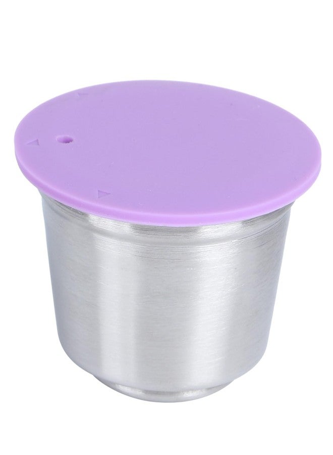 Chazcool Refillable Coffee Capsule Cup, Stainless Steel Reusable Coffee Pods with Silicone Lid Fit for Dolce Gusto Coffee Maker - Image 1