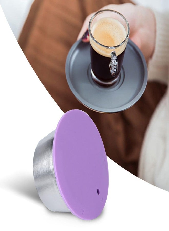 Chazcool Refillable Coffee Capsule Cup, Stainless Steel Reusable Coffee Pods with Silicone Lid Fit for Dolce Gusto Coffee Maker - Image 2