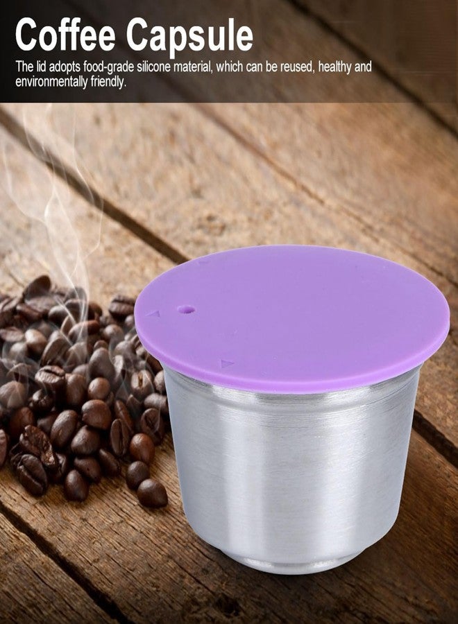 Chazcool Refillable Coffee Capsule Cup, Stainless Steel Reusable Coffee Pods with Silicone Lid Fit for Dolce Gusto Coffee Maker - Image 5