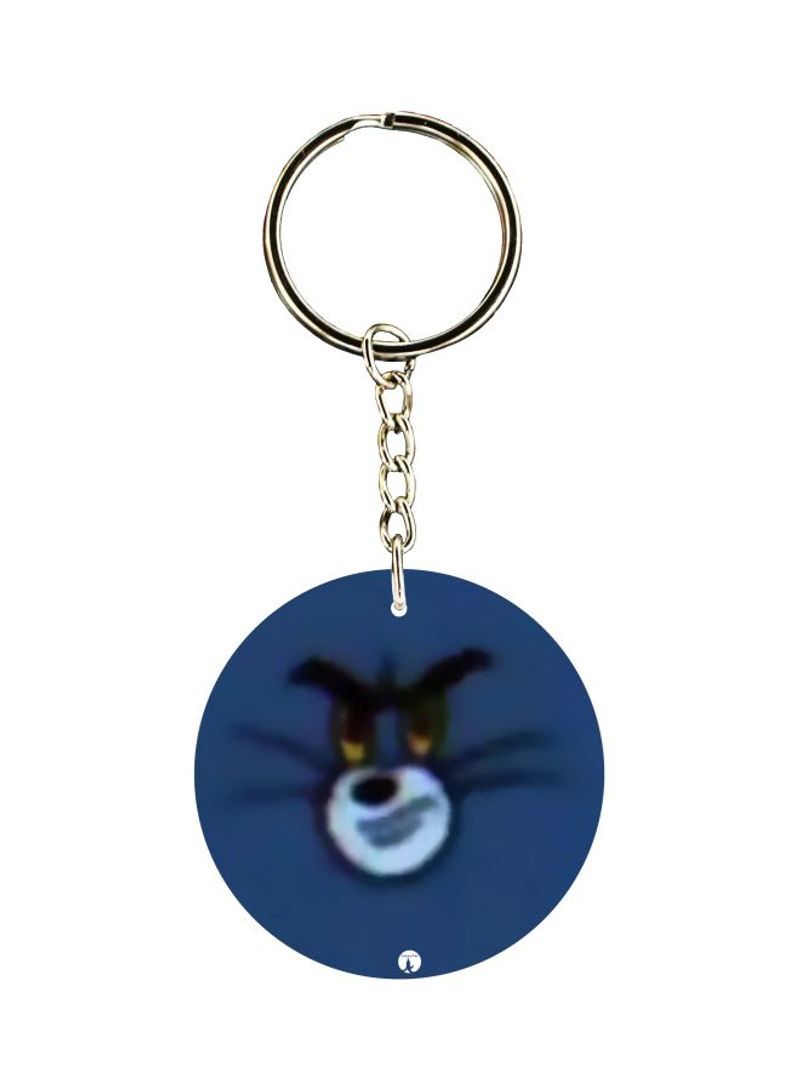 Tom And Jerry Printed Double Sided Keychain