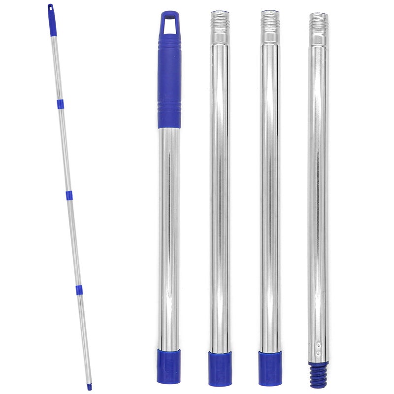 EaseYourDay 4-Section 1.3 ft. to 5.2 ft. Stainless Steel Pole Mop Replacement Handle Standard American Threading Compatible with O-Cedar Microfiber Cloth Mop & Any Cleaning Head with American Threading System - Image 1