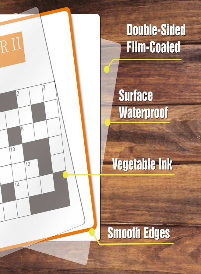 EDUMAETRIX 2-in-1 Mindful Puzzles Set with 24 Crossword and 8 Word Search, 1-12 Players, Memory Activities for Seniors with Alzheimer's and Dementia - Image 4
