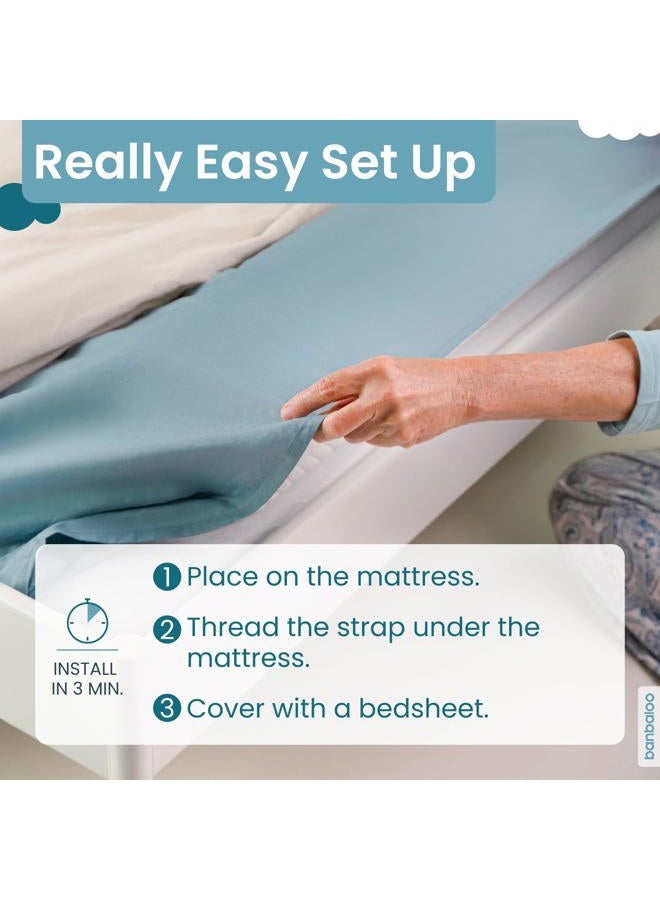 BANBALOO Safety Foam Bed Barrier/Guardrail with Non-Slip Cover, Waterproof, Anti-Fall System for Children, Babies, Folding Beds. Passive Safety Cushion. - Image 5
