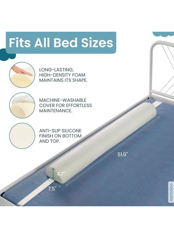 BANBALOO Safety Foam Bed Barrier/Guardrail with Non-Slip Cover, Waterproof, Anti-Fall System for Children, Babies, Folding Beds. Passive Safety Cushion. - Image 4