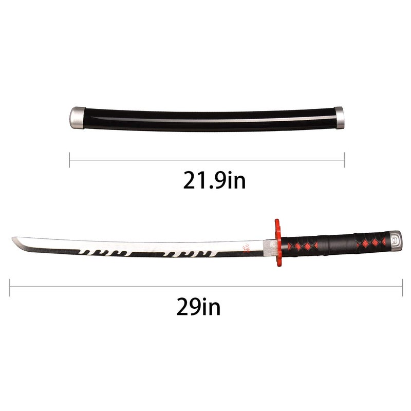 SV Handmade Anime Sword Cosplay Kamado Tanjirou Sword Katana-God of Fire, Divine Joy 31 inchesï¼ŒCollectible Gifts - Image 2