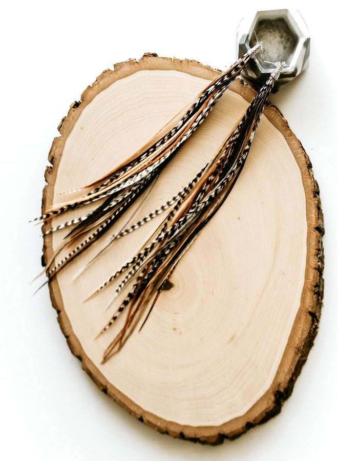 Feather Headz Bohemian handmade long lightweight feather dangle earrings for women, Large, Feather, No Gemstone - Image 3
