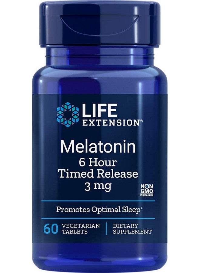Life Extension Life Extension Melatonin 6 Hour Time Release 3 Mg 60 Ct Vtabs (Pack of 4)