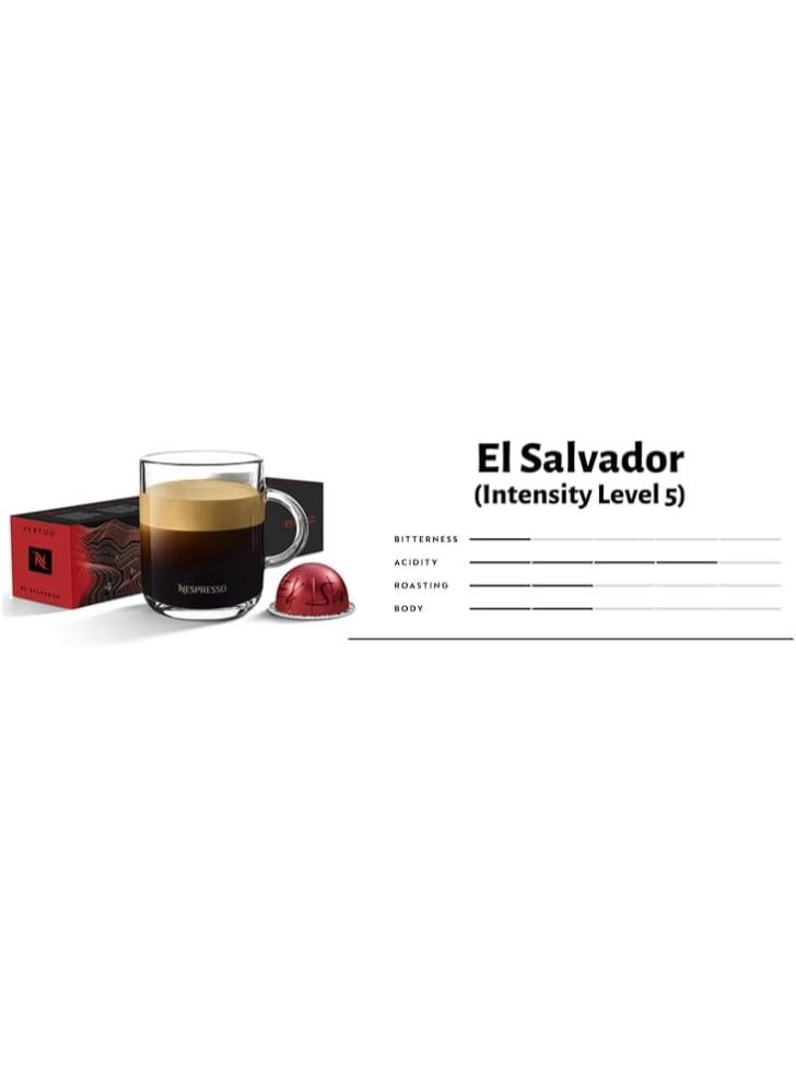 Nespresso El Salvador Master Origin Coffee Capsules, Intensity 5, Compatible with Nespresso Vertuoline Machines Only, 10 Capsules in 1 Sleeve - Image 2