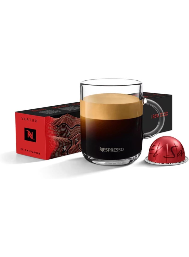 Nespresso El Salvador Master Origin Coffee Capsules, Intensity 5, Compatible with Nespresso Vertuoline Machines Only, 10 Capsules in 1 Sleeve - Image 1