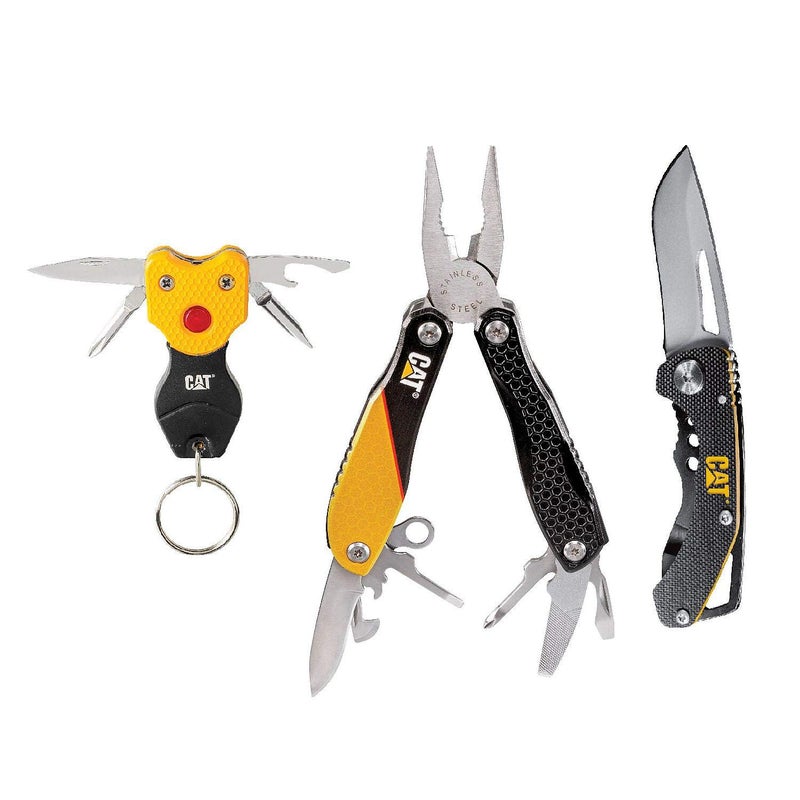 CAT Multi-Tool, Knife, and Keychain Tool Set - Image 1