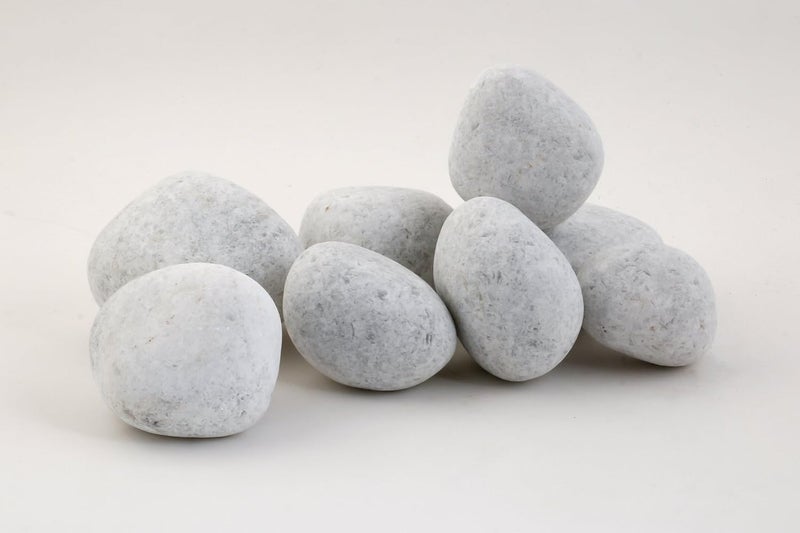 StoneStories Natural Stone Pebbles for Landscape and Decorative 23 inches 15 Kg Crystal White