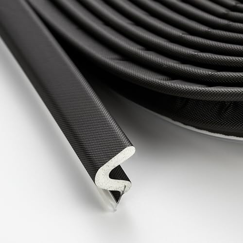 Ravinte Weather Stripping Door Seal Strip - Soundproof Q-Shaped Foam for Exterior Door Frame, Large Gap Seal, Noise Cancelling, Easy to Install (Black, 19.8FT) - Image 1