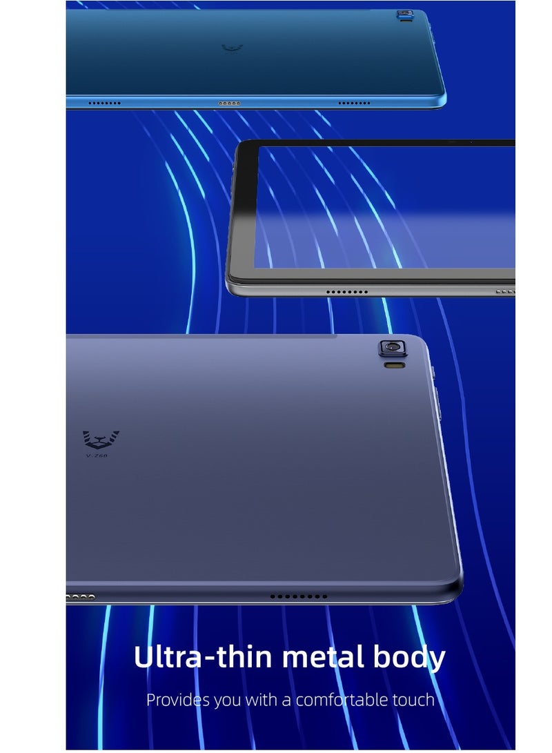 VIKUSHA V-Z60  8GB RAM+128GB Wi-Fi 4GLTE 10.1-inch 2Sim  BLUE TABLET WITH KEYBOARD