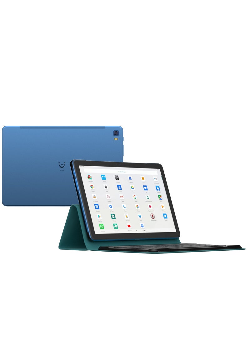 VIKUSHA V-Z60  8GB RAM+128GB Wi-Fi 4GLTE 10.1-inch 2Sim  BLUE TABLET WITH KEYBOARD