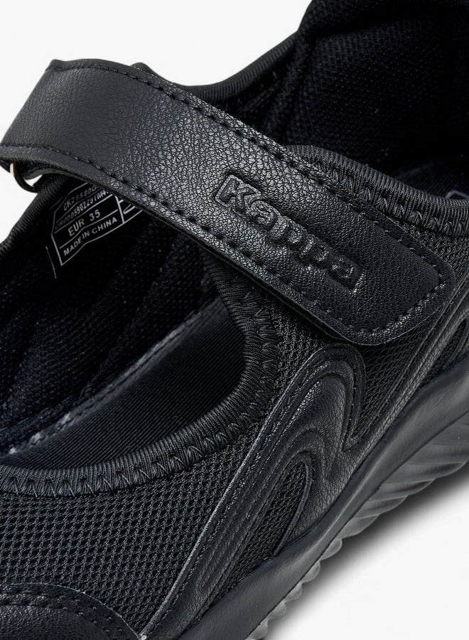 Kappa Girls' Logo Textured Mary Jane School Shoes with Hook and Loop Closure - Image 5