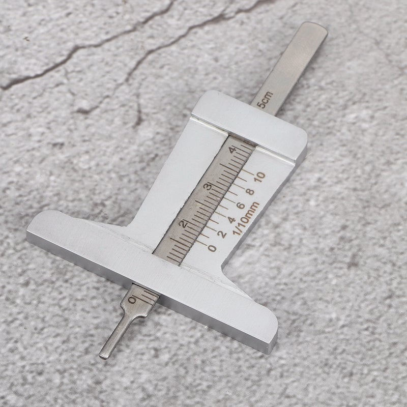 Stainless Steel Taper 0-50mm Tyre Veins Tread Depth Gauge Caliper - Image 5