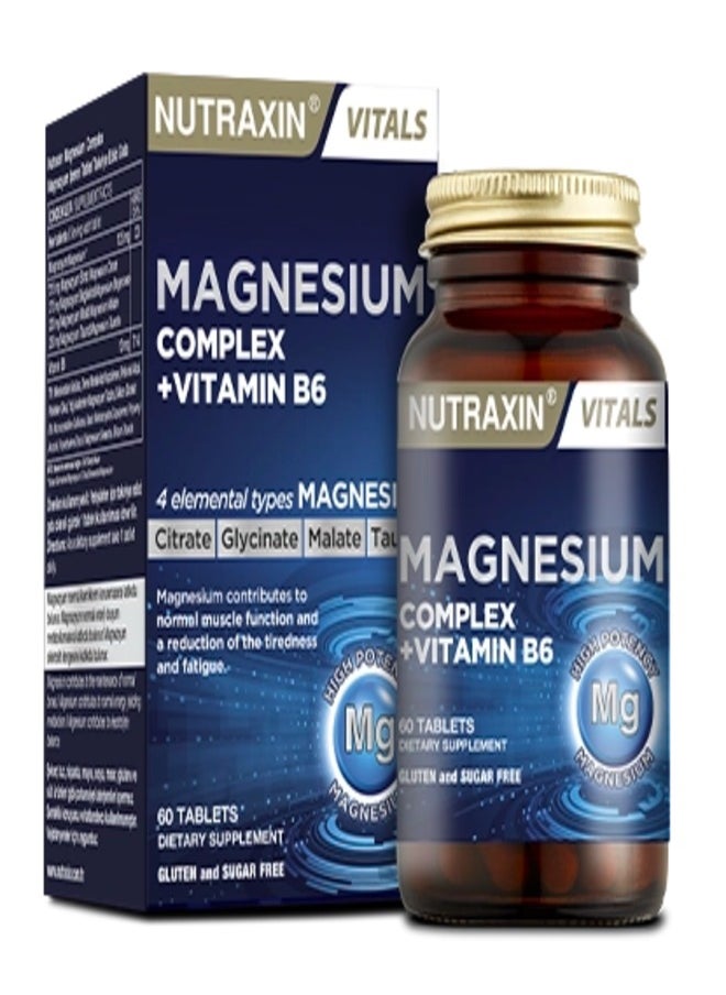 Magnesium Complex with Vitamin B6 Dietary Supplement 60 Tablet