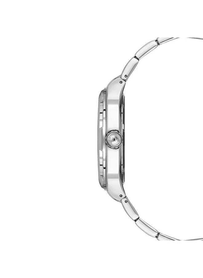 يو اس بولو اسن Fundamental 42mm Men's Watch with Black Dial & Stainless Steel Bracelet