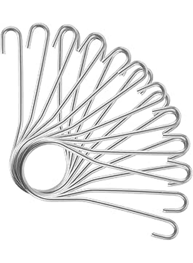 Stainless Steel Double Sided Heavy Duty Towel Hooks 50 Pack Over Shower Door Bathroom - Image 1
