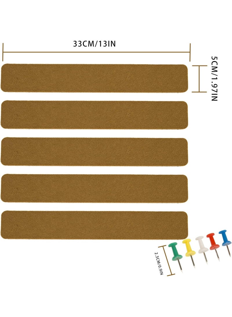 Cork Board Bulletin Board Cork Boards for Walls Cork Board for Office Pin Board Bulletin Boards for Walls (Brown) - Image 4