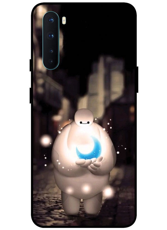 EYE CATCH - Protective Case Cover For OnePlus Nord Smart Series Printed Protective Case Cover for OnePlus Nord Baymax Holding Moon - Image 1