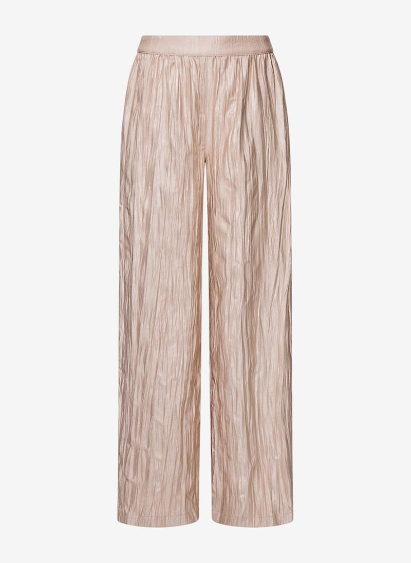 French Connection Women's Warm Neutral Novie Crinkle Trouser - Image 5