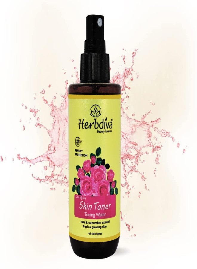 هيربيفا تونر هيربديفا المنقي للبشرة بخلاصة الورد، ماء منعش 100 مل | خلاصة الورد والخيار، لبشرة نضرة ومشرقة، عبوة من 3 قطع - Image 5