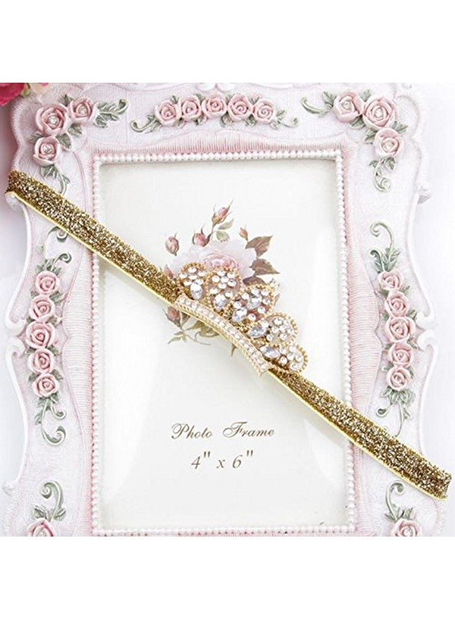 XICHEN®Baby Girls Crown Headband Newborn Princess Head Band Headdress Elastic Hair Band (Crystal -2Pack) - Image 5