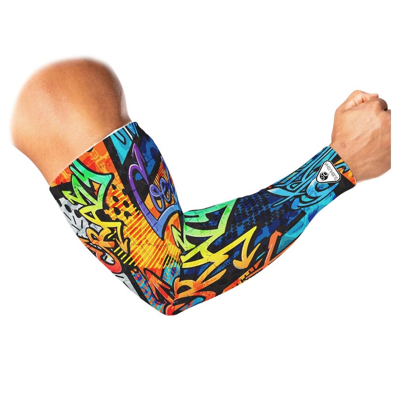 SUBHUSHA Arm Sleeve Unisex Sports Compression Sun Protection UV UPF 50 Cooling Sleeve Tattoo Cover Up Men & Women Cycling Cricket Biking Riding Golf Football Basketball & Running DP13 - Image 2