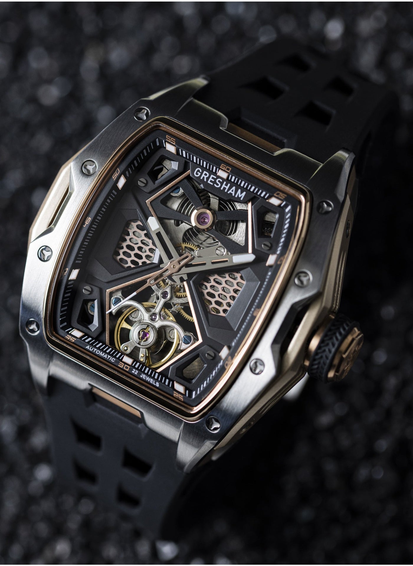 ساعة جريشام إصدار خاص للرجال من الفولاذ المقاوم لل...