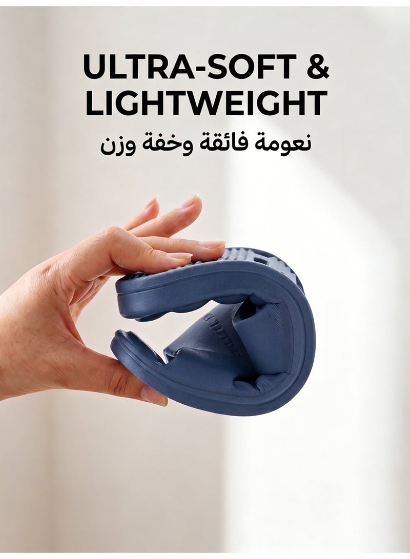 GUOLUOFEI Bathroom Quick Dry Anti-slip Lightweight Slippers for Men and Women Slides - Image 3