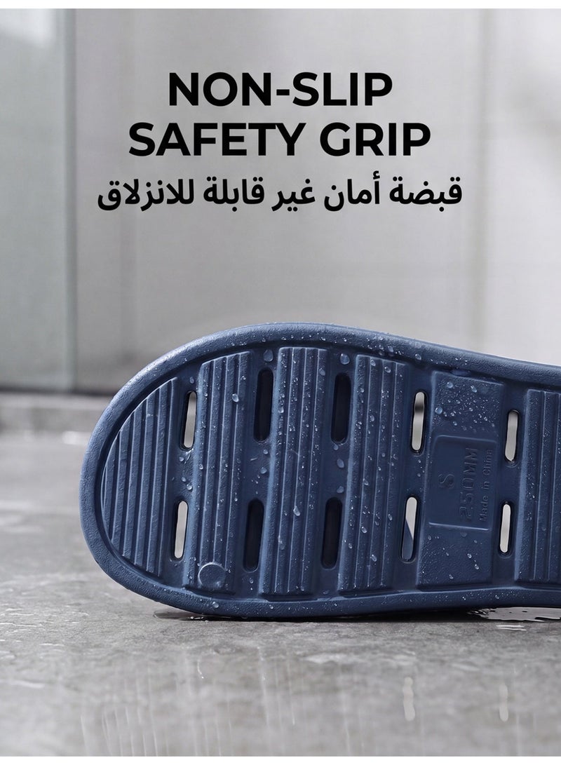 GUOLUOFEI Bathroom Quick Dry Anti-slip Lightweight Slippers for Men and Women Slides - Image 2