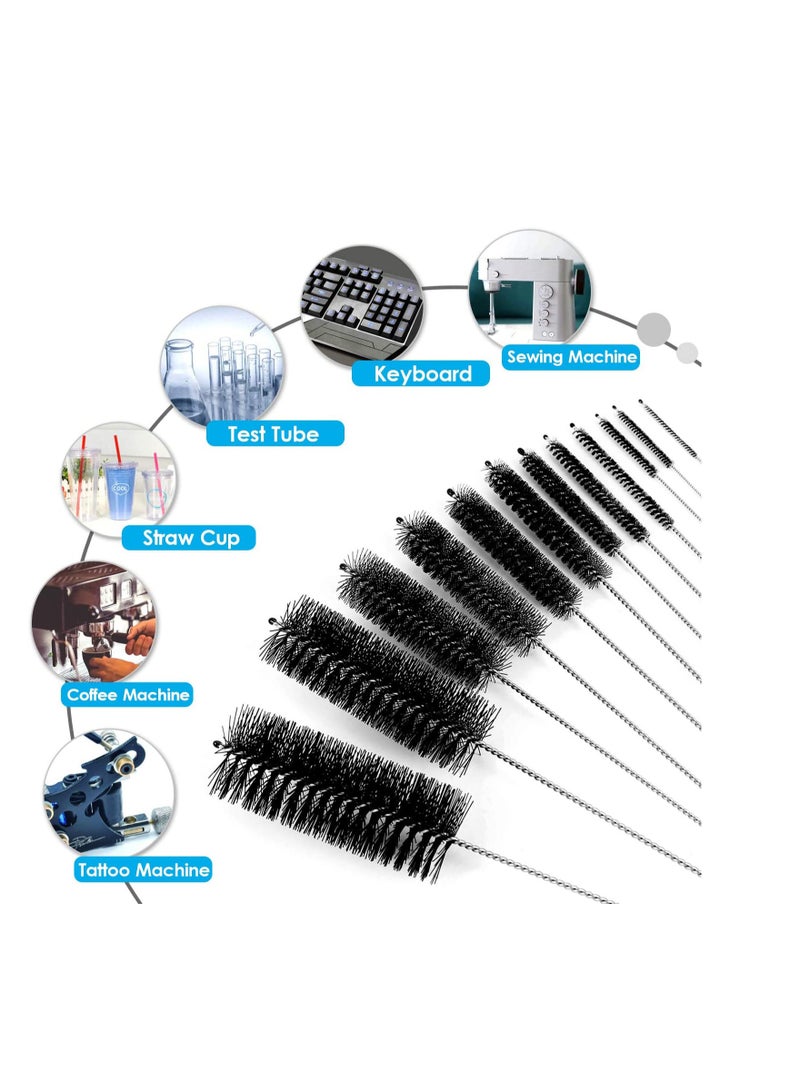 SYOSI Kettle Spout Brush Teapot Nozzle Brush Set Bottle Tube Brush Pipe Cleaner Glasses Straw Coffee Machine Cleaning Brushes - 12 Pcs - Image 4