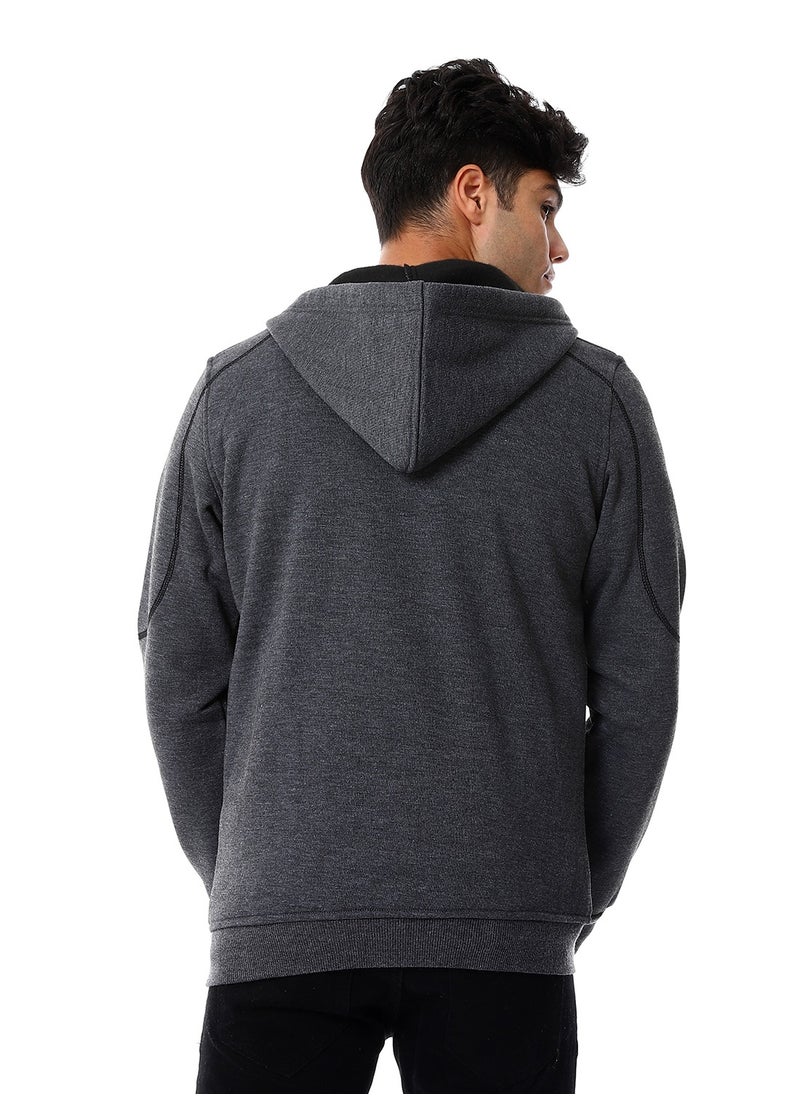 Caesar - Mens Front Pockets Zipped Hoodie - Image 1