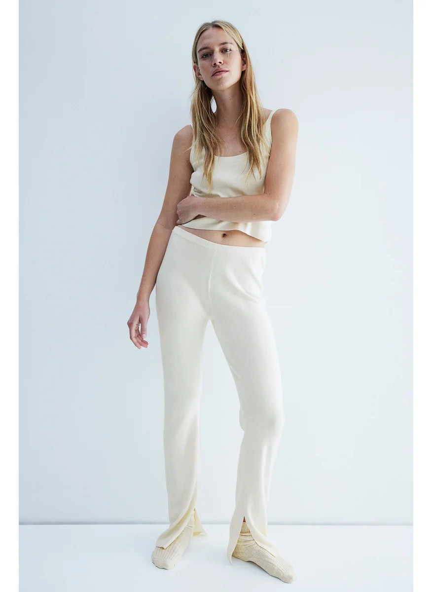 H&M Fine-Knit Flared Trousers