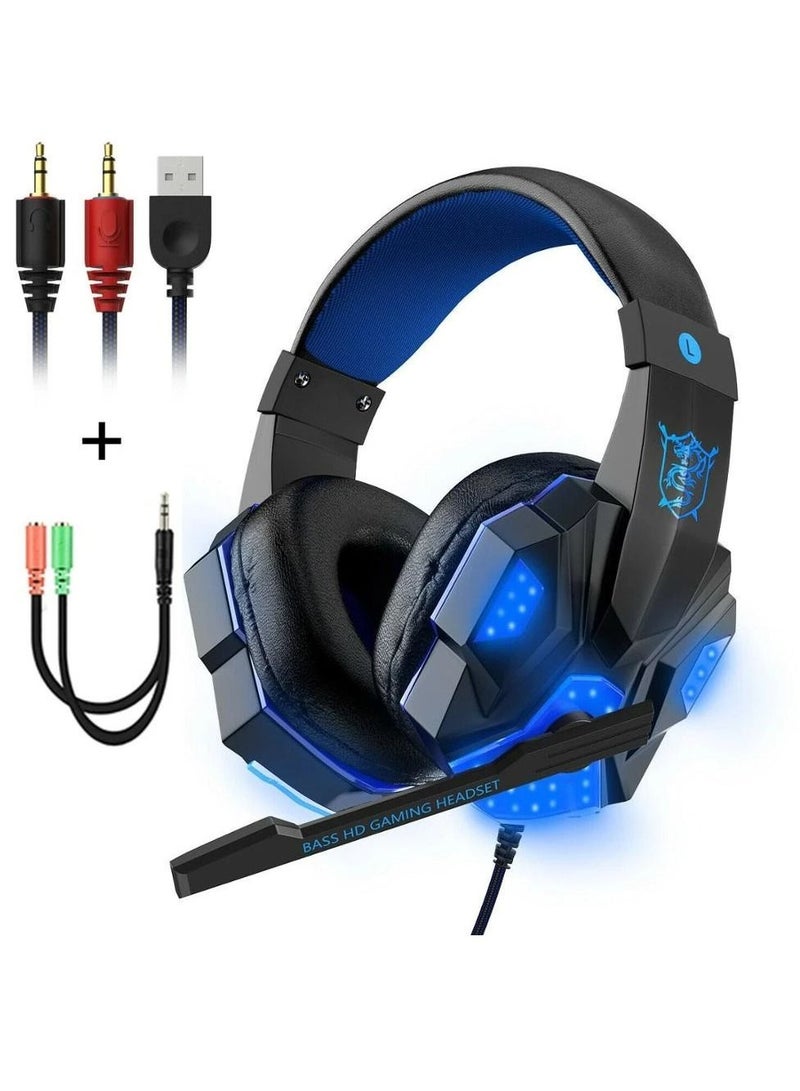 اس-توب سماعة راس سلكي موديل PC780 لون ازرق