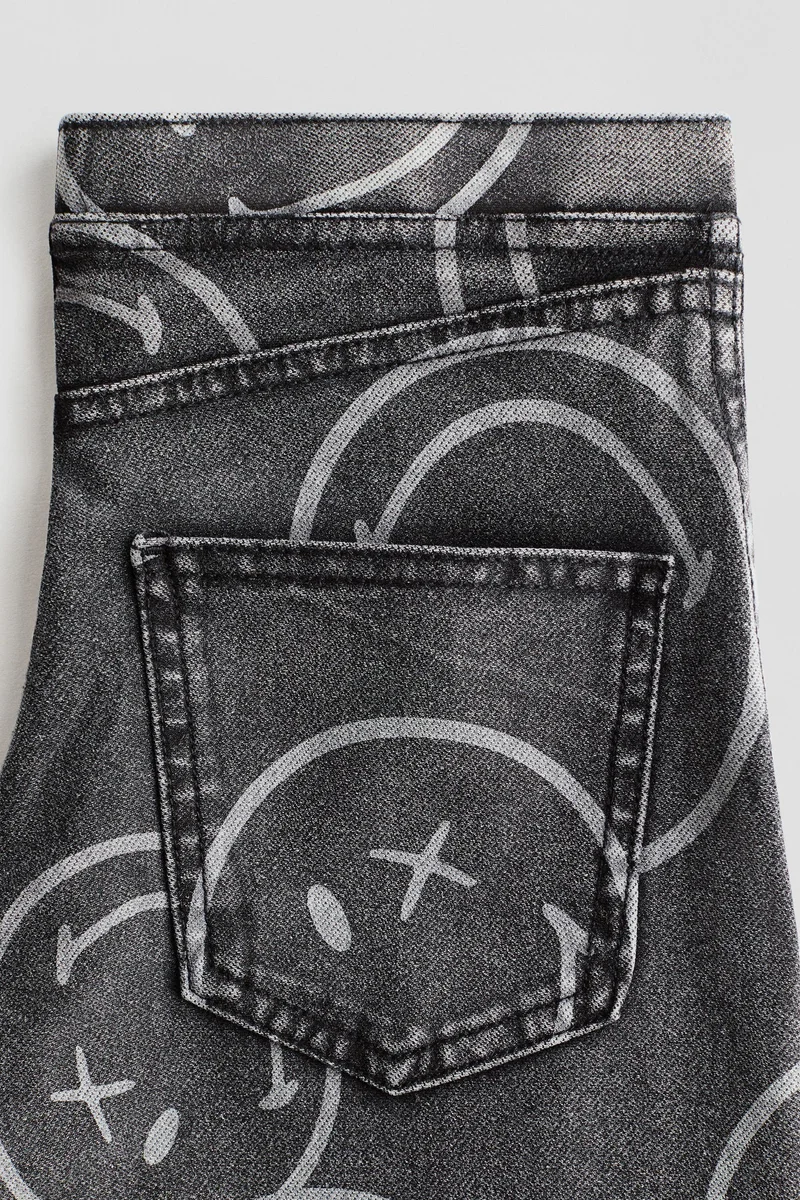 H&M Wide denim-look trousers